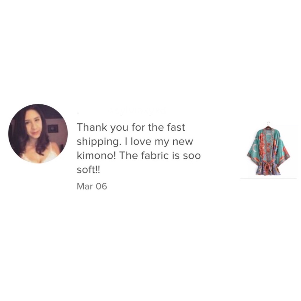 New Boho Open Front Kimono Top Floral Moon Print Beach Cover-Up Festival Jacket - Picture 7 of 13